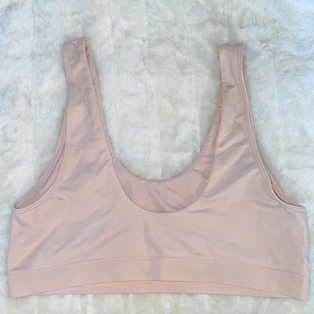 VICTORIA'S SECRET Bralette Comfort Lounge Bra Comfy Light Pink Size Large L Lg - Picture 5 of 12